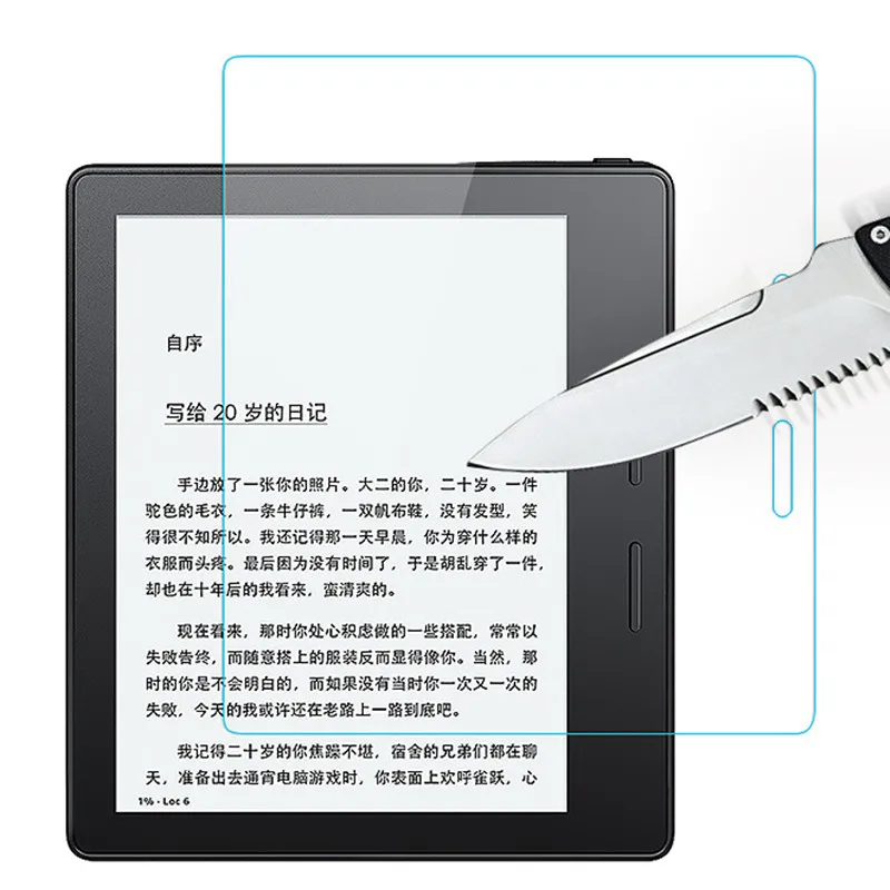 Protetor de tela de vidro temperado para amazon kindle oásis 2019 7.0 polegadas tablet película protetora