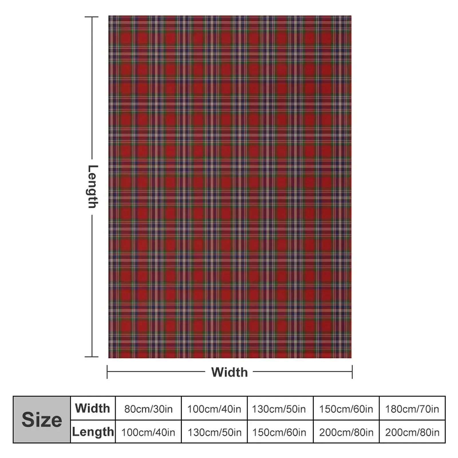 MacFarlane Clan Tartan (McFarlane) Throw Blanket Single Soft Plaid Blankets