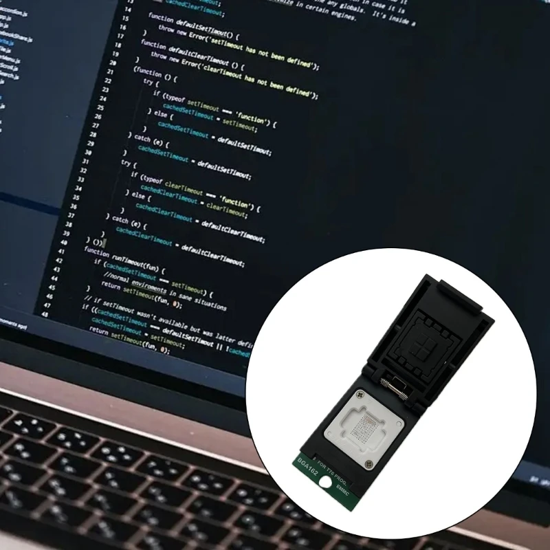 Gniazdo adaptera BGA162 dla programatora T76 EMMC Chip Wspornik Sondy Załadowane sprężyny A4WF