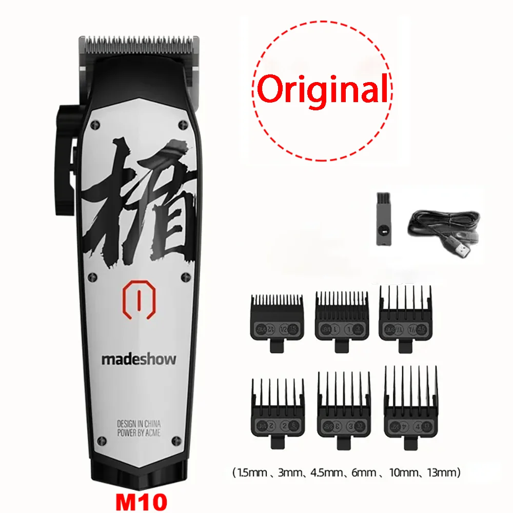 Madeshow M10 M11 Haarsnijder Heren Professionele Olie Hoofd Tondeuse Titanium Plated Keramisch Mes 7000 Rpm Kapsalon Trimmer