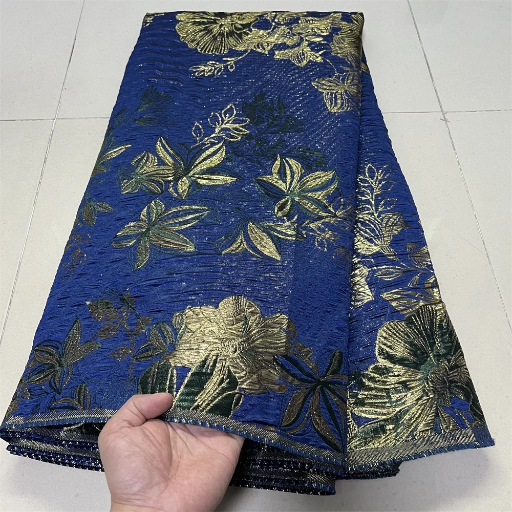 

Высококачественная африканская нигерийская вышитая кружевная ткань 2026 года: французский тюль, органза с пайетками, 5 ярдов для свадебных и праздничных платьев YXZ195