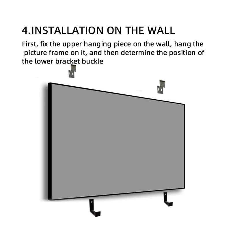 HK1cmSG-120 Sells Frame Screen 120inch16:9 Grey Fiberglass Picture Frame Screen Ultra-narrow Edge HD Projection Screen