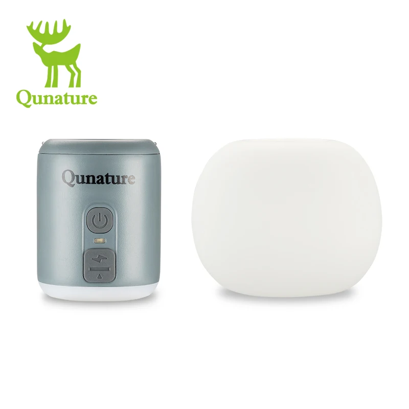 

Qunature 3-in-1 Air Inflator Deflator Led Light Magnetic Inflatable Pump Camping Air Bed With Multiple Valve Types Air Pump