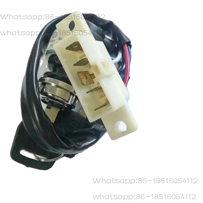 Agricultural tricycle switch start switch ignition lock key door with wire power-off switch four or five wires