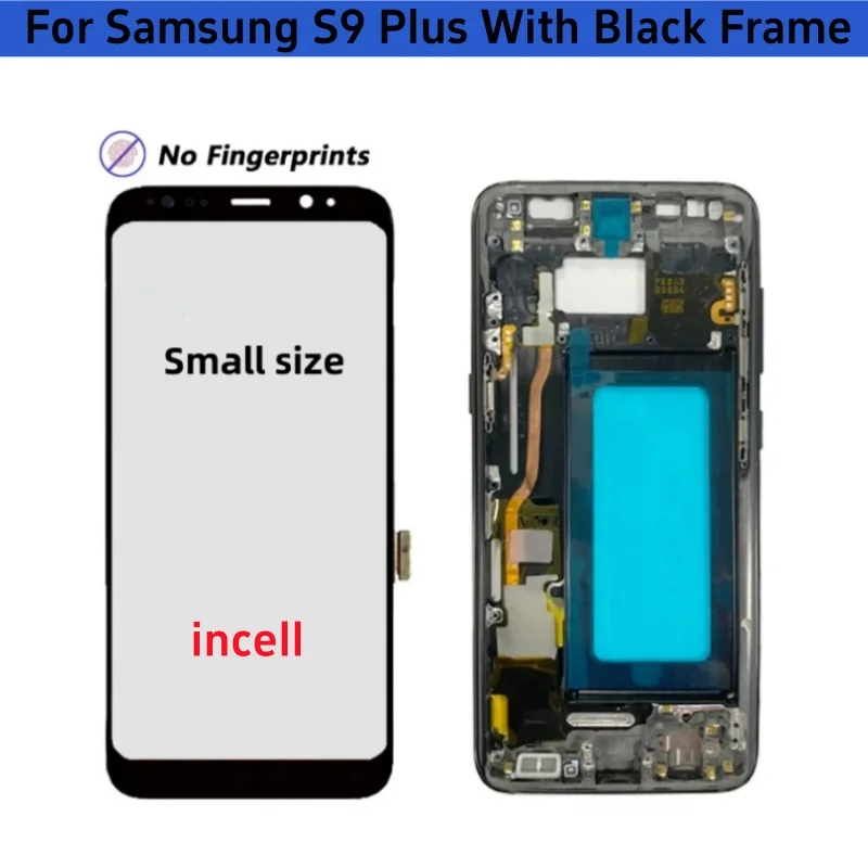 New TFT OLED Display For Samsung Galaxy S9 G960 S9 Plus G965 Incell LCD+Touch Screen with Frame Digitizer Assembly Replacement