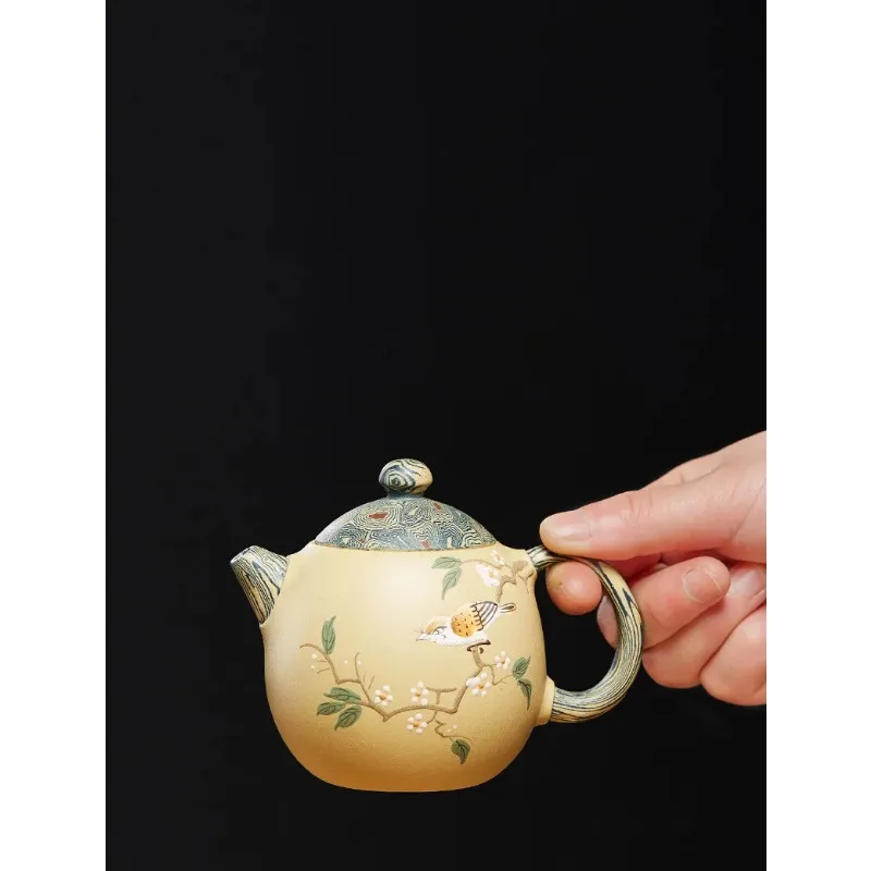 180ml Boutique Yixing Purple Clay Teapot Tradition Section Mud Beauty Tea Pot Handmade Filter Tea Infuser Customized Teaware