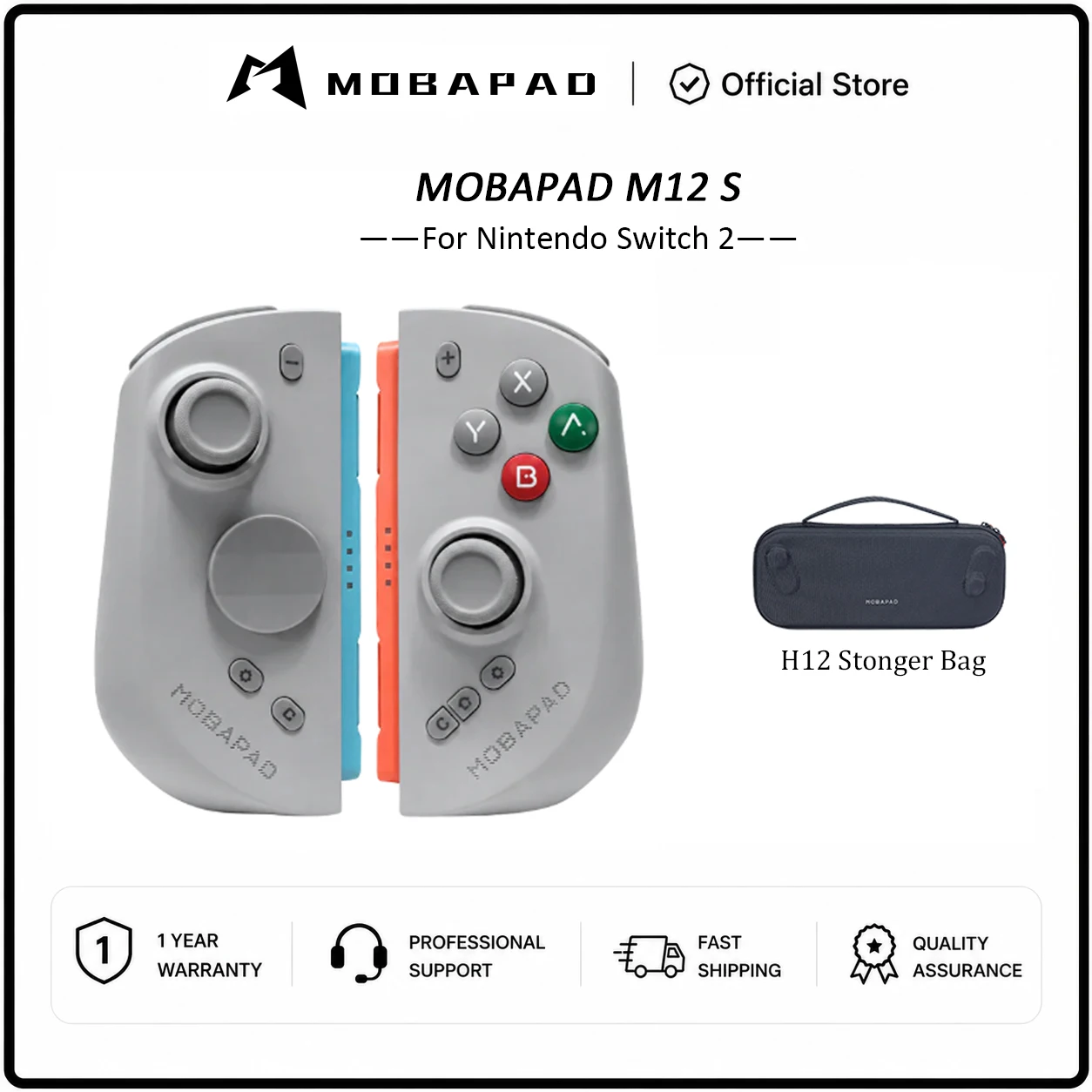 MOBAPAD M12 HD / M12 S Wireless Joypad for Nintendo Switch 2 With TMR Joystick Mechanical Buttons Remap Macro Gamepad image 3