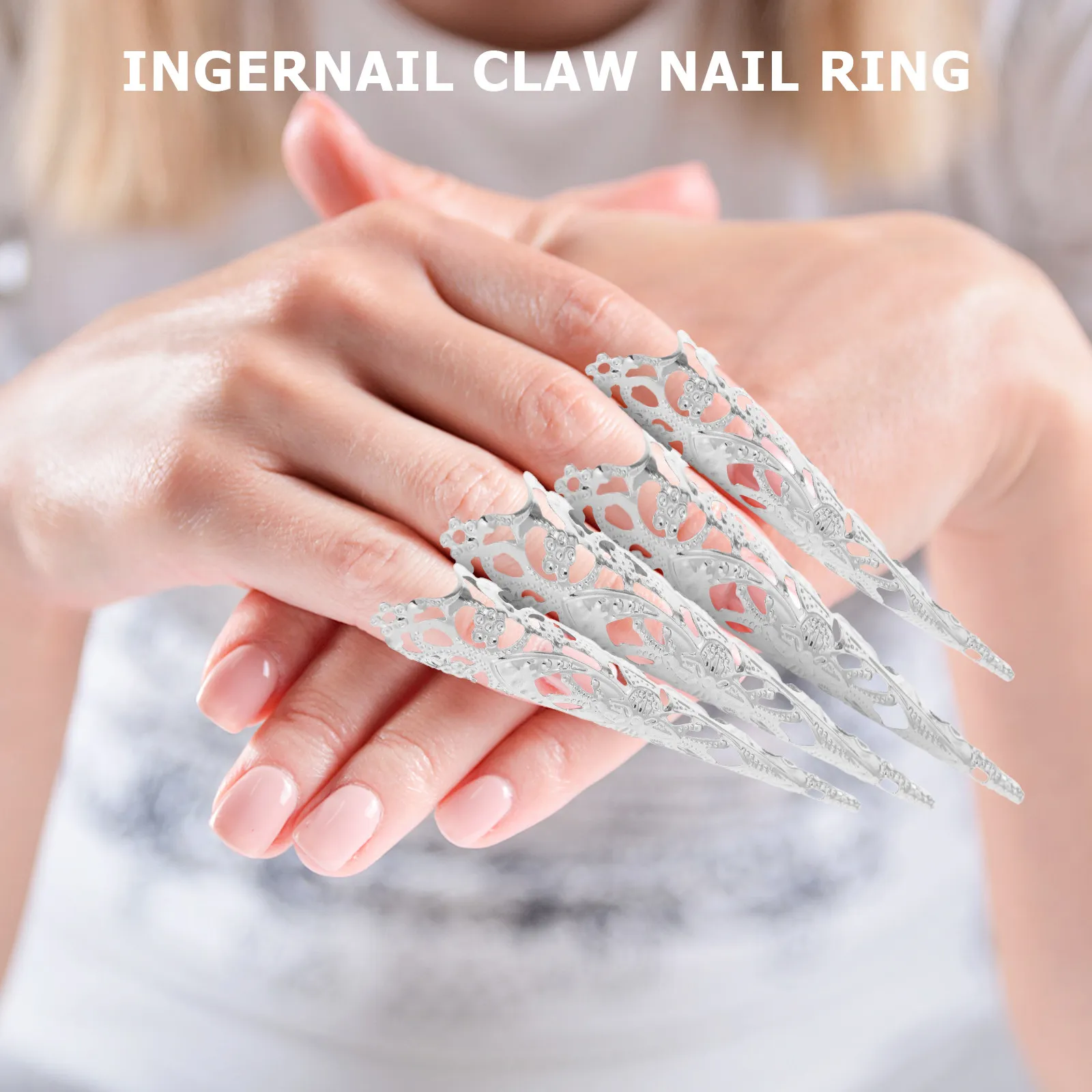 

Кольцо-коготь для пальца в стиле королевского дизайна, стильное, в старинном стиле, для танцев живота, Хэллоуина, косплея, женское, для вечеринок