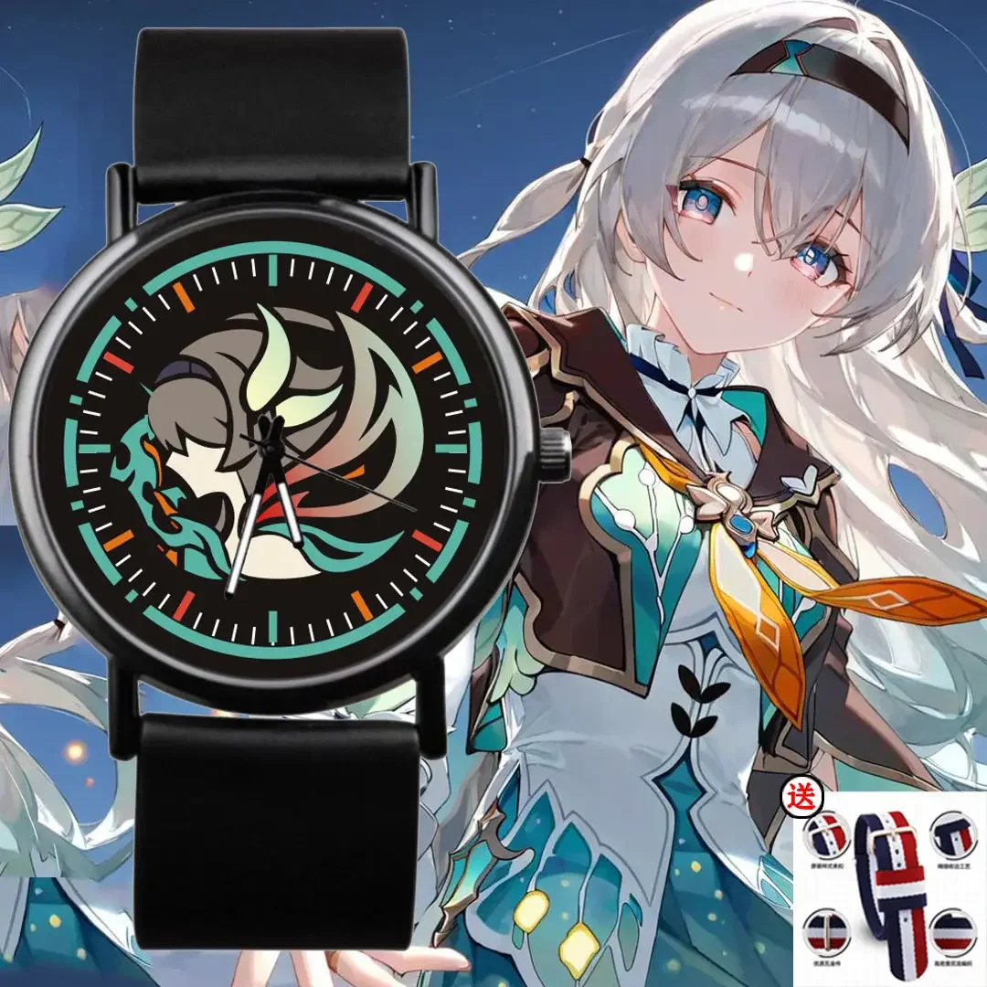 

Honkai: Star Rail Cos Unisex Quartz Watch Firefly Sparkle Penacony Clockie Waterproof Silicone Women Anime Electronic Watch