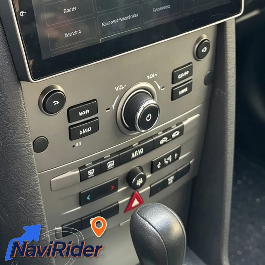 Black / Gray Color OEM Style Car Radio Control Panel To Control After Market Android Screen For Peugeot 407 CC 407CC 2004-2011