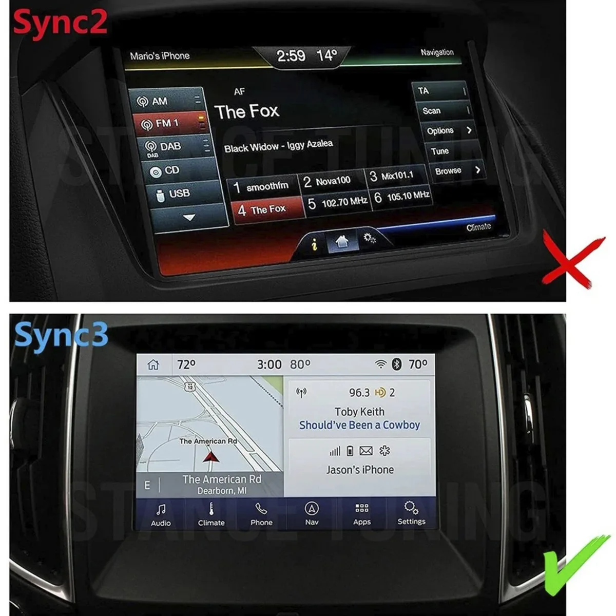 Sync 3 APIM 3.4 Navigation Module Replacement Accessories For Ford Lincoln Vin Programmed NAV HP5T14G371CAG