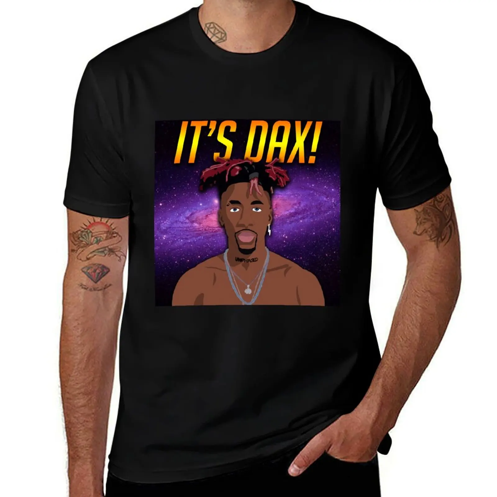 

It's Dax! (Galaxy Edition) T-Shirt t shirts for man graphic funny man t shirts for men T-Shirt
