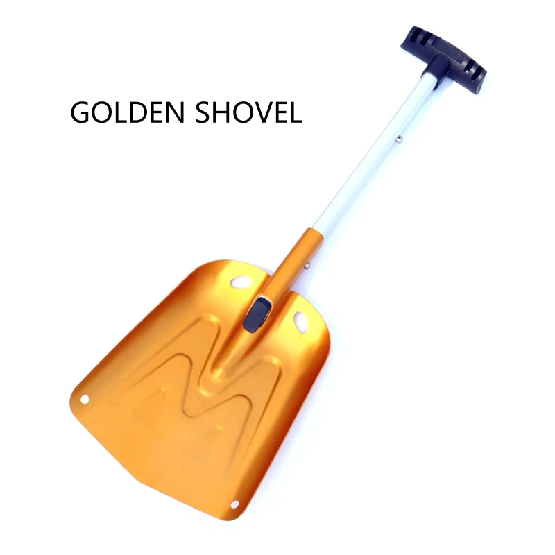 อัพเกรด Snow Shovel สำหรับรถยนต์อลูมิเนียมแบบพกพายูทิลิตี้น้ำหนักเบาพลั่วฉุกเฉินสำหรับ Snowmobile รถบรรทุก Camping