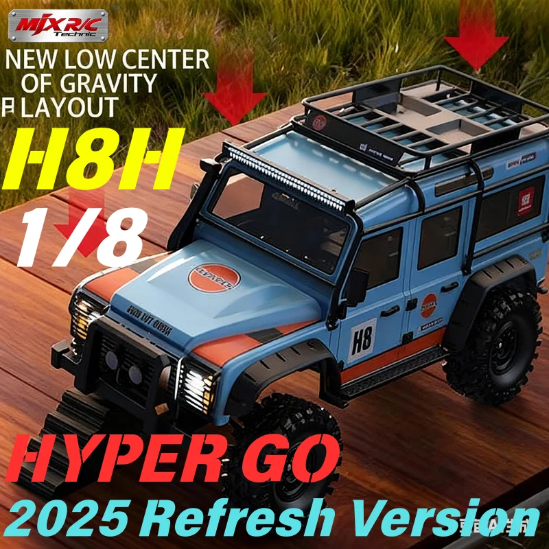 รถบังคับวิทยุ MJX H8H รุ่นใหม่ ขนาด 1/8 สำหรับขับขี่ออฟโรด แบบไร้แปรงถ่าน ขับเคลื่อน 8 ช่องสัญญาณ พร้อมไฟ ระบบล็อคเฟืองท้าย ควบคุมผ่านแอพพลิเคชั่น  รถไต่เขา
