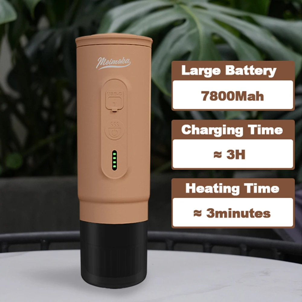 

Electric Portable Espresso Coffee Maker 20 Bar Full Of Crema For Camping Car RV Office Business Trip Travel