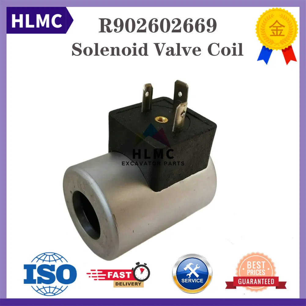 Construction Machinery Parts R902602669 12VDC Solenoid Valve Coil for SLC 500