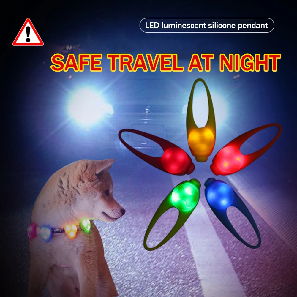 

Durable Pet LED Safety Pendant Collar Tag 3 Light Modes Pet Pendant Light High Brightness Nighttime Visibility Accessory Weather