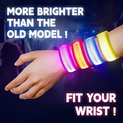 Night Glowing Armband LED Light Outdoor Sports USB Rechargeable Safety Belt Arm Leg Warning Wristband Cycling Party Concert Prop