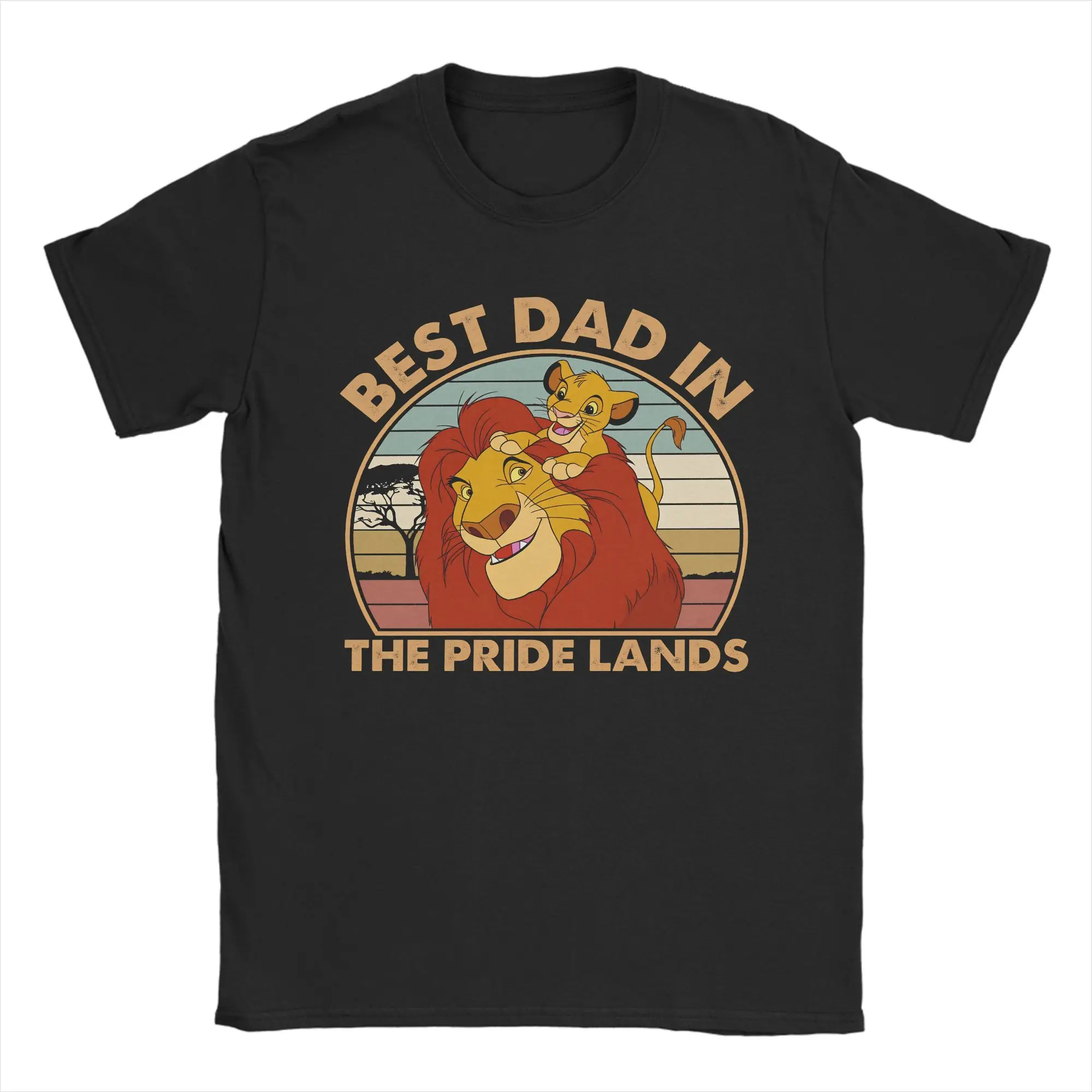 Vintage The Lion King T-Shirts for Men Crewneck 100% Cotton T Shirts  Short Sleeve Tees Birthday Gift Tops
