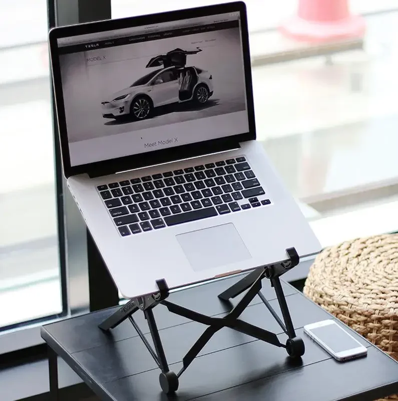 Folding Portable Laptop Stand Viewing Angle/Height Adjustable Quality Aluminum Alloy Bracket