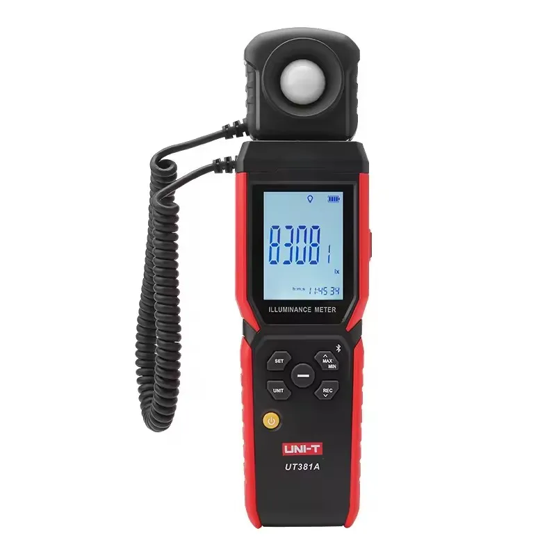 UNI-T UT381A Illuminometer Integrated & Split Digital Light Illuminance Meter 400000 Lx 37160 Fc Luxometer with Bluetooth APP