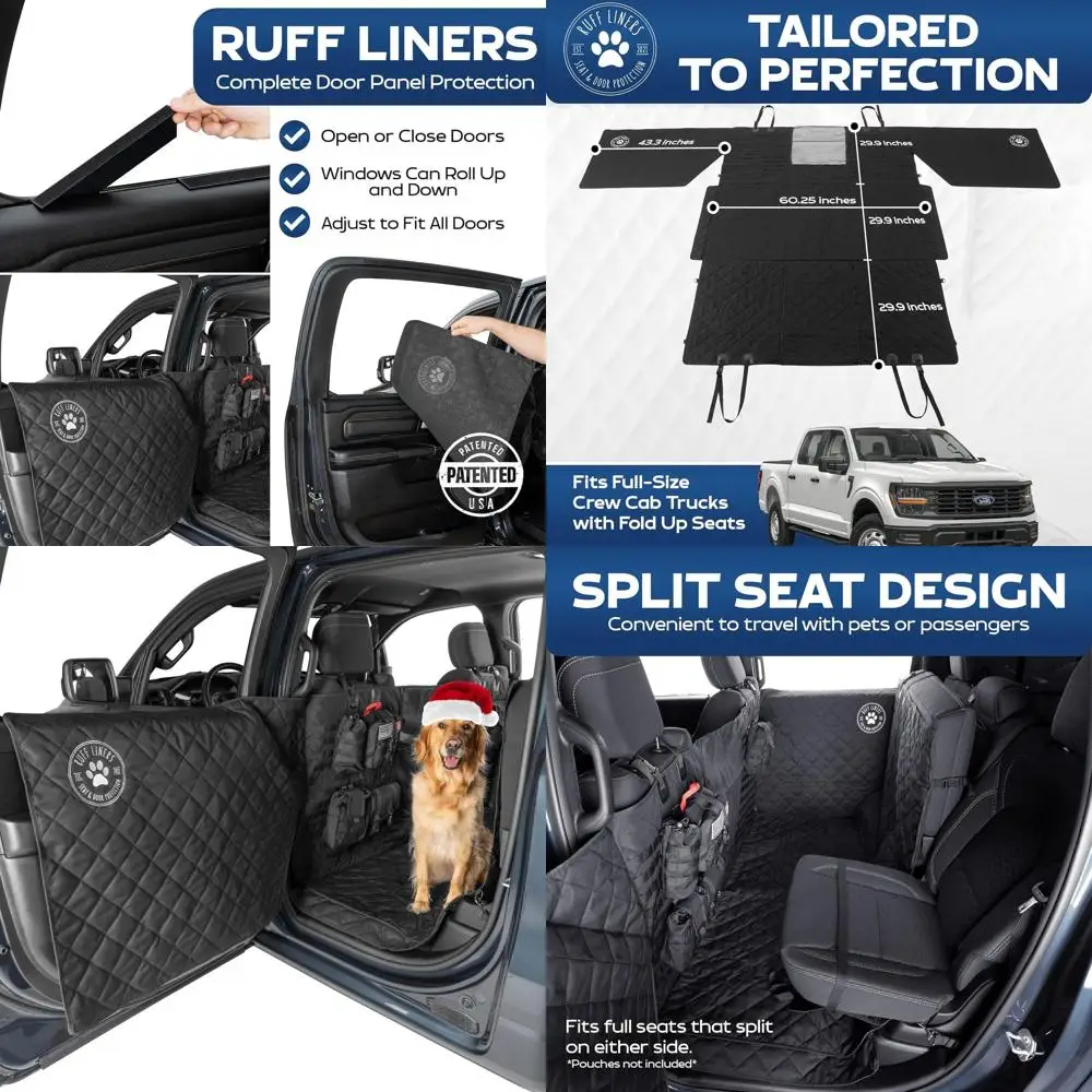 

Напольный чехол XL с защитой дверей и тактической системой MOLLE — как показано на танке Shark — подходит для полноразмерных грузовиков Crew Cab со складками