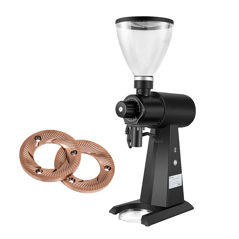 98mm Titanium Espresso Industrial Electric Coffee Bean Grinder Cafe Machine For Espresso  Pour-over Coffee Fix EK