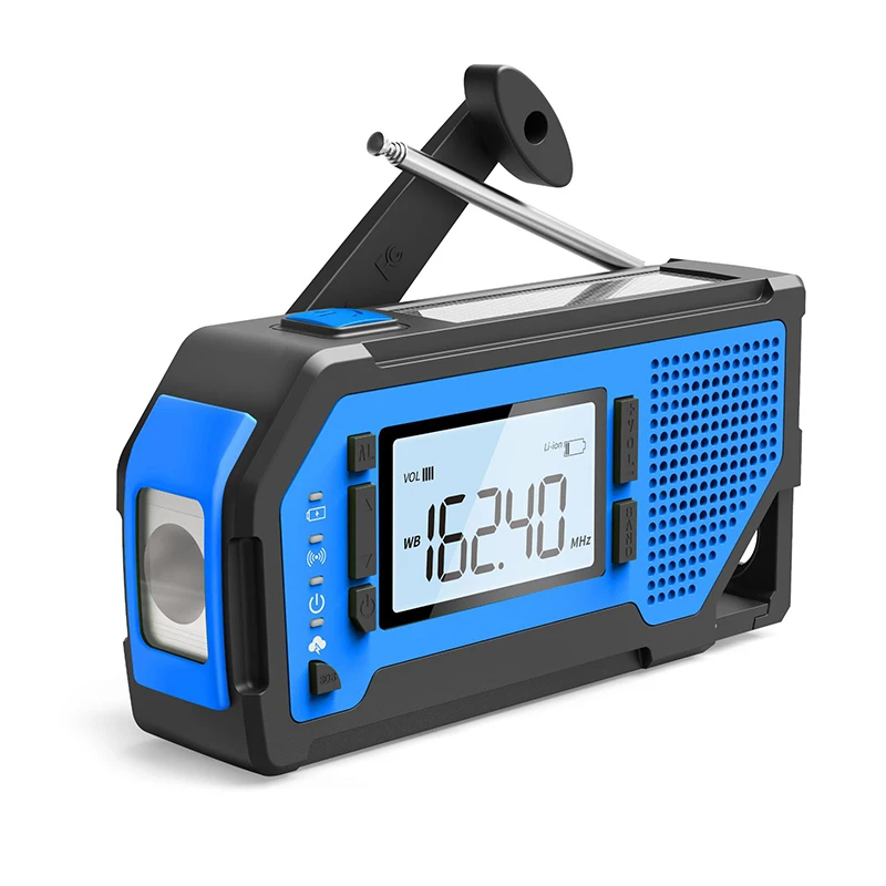 

Emergency Radio Outdoor Hand Crank Solar Charge Am/fm/wb Weather Radio