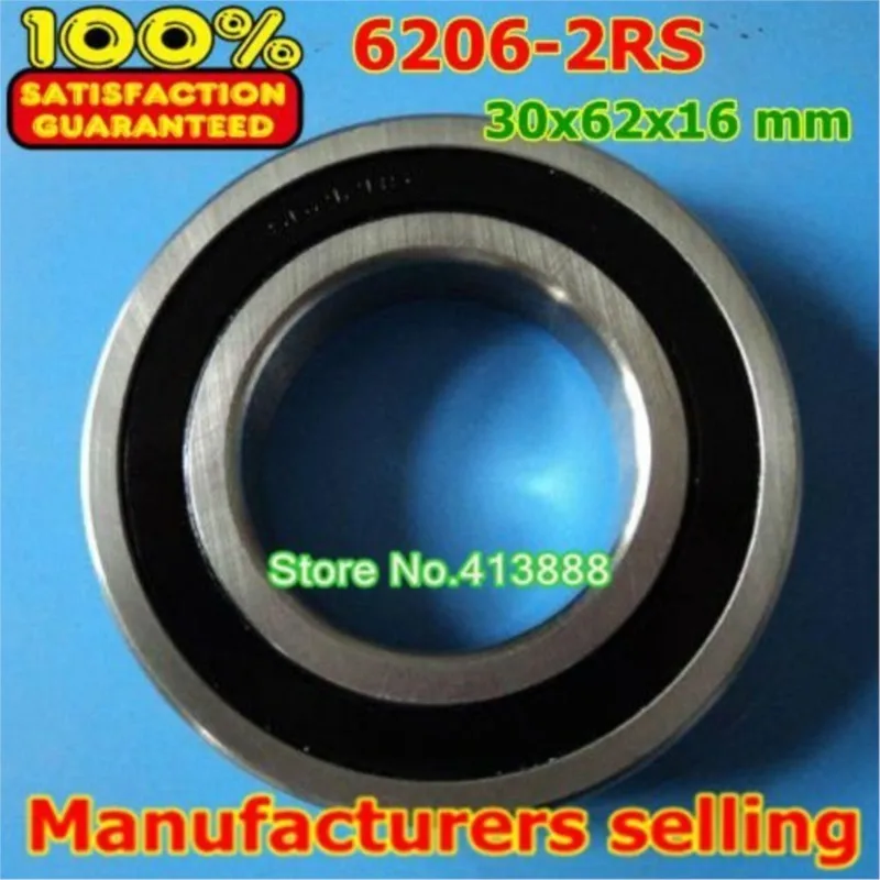 

NBZH bearing(1pcs) SUS440C Environmental Corrosion Resistant Stainless Steel Bearings (Rubber Seal cover) S6206-2RS 30*62*16 Mm