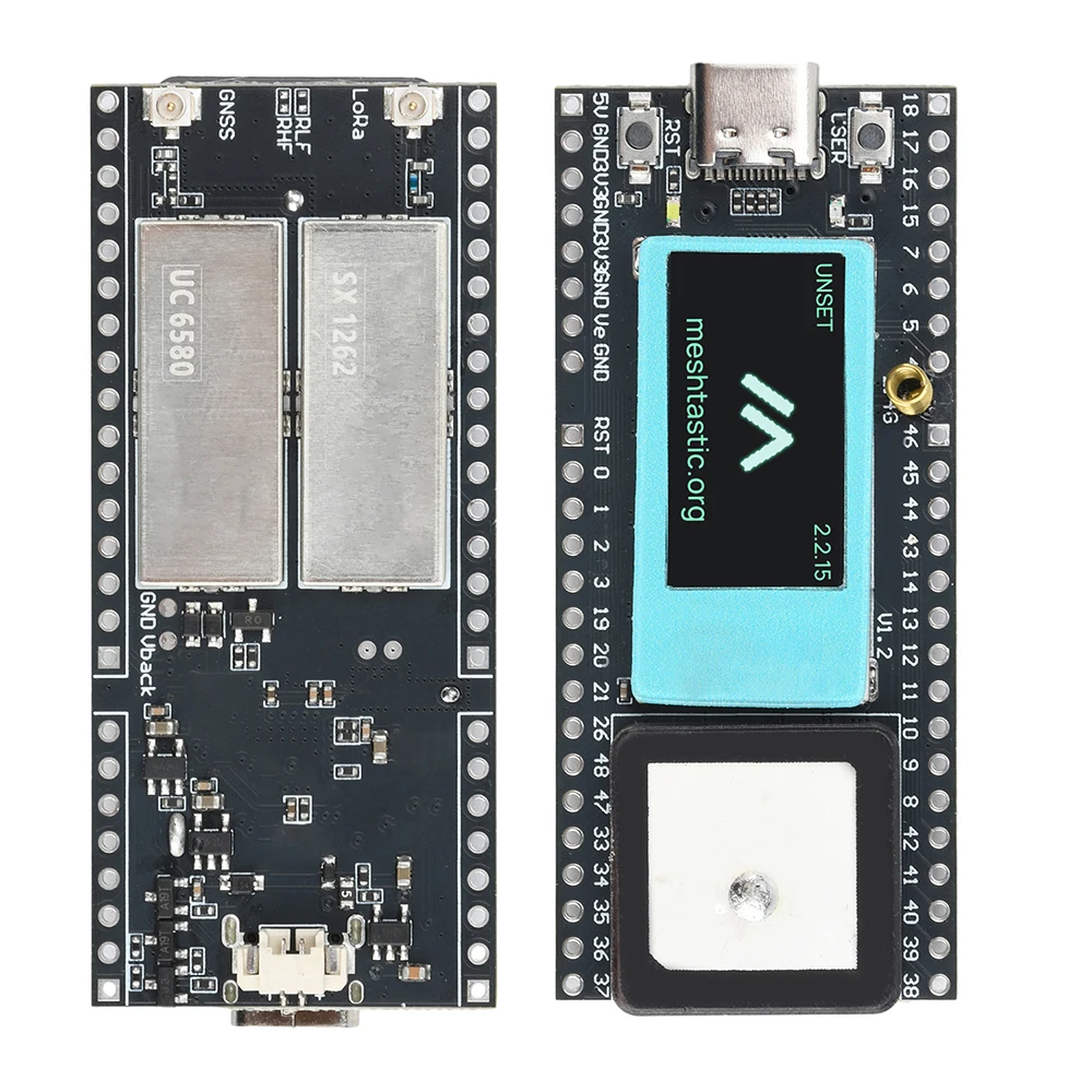 LoRa wireless tracker ESP32-S3FN8+SX1262+UC6580 WiFi Bluetooth LoRa Gnss GPS tracker for Locating Vehicles children and Pets