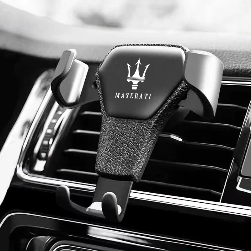 Soporte de gravedad para coche, soporte para teléfono móvil GPS, Clip de ventilación, instalación para Maserati Levante Ghibli MC20 Grecale Quattroporte GranTuri