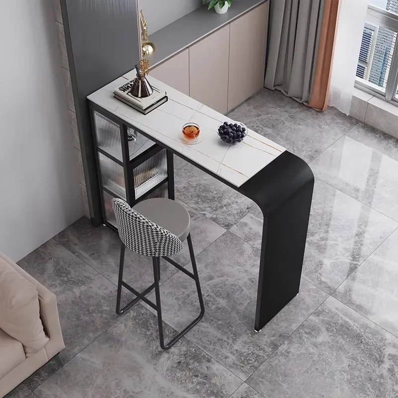 rock slab bar table Changhong glass wine cabinet partition cabinet family bar dining side cabinet integrated balcony sma