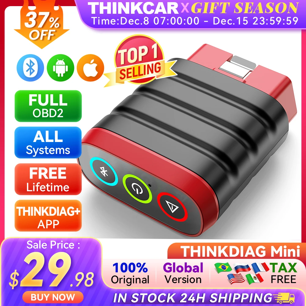 THINKCAR THINKDIAG MINI OBD2 Scanner Automotive Diagnostic Tools Code Reader Car Full System Diagnosis Auto OBD 2 Scan Tool