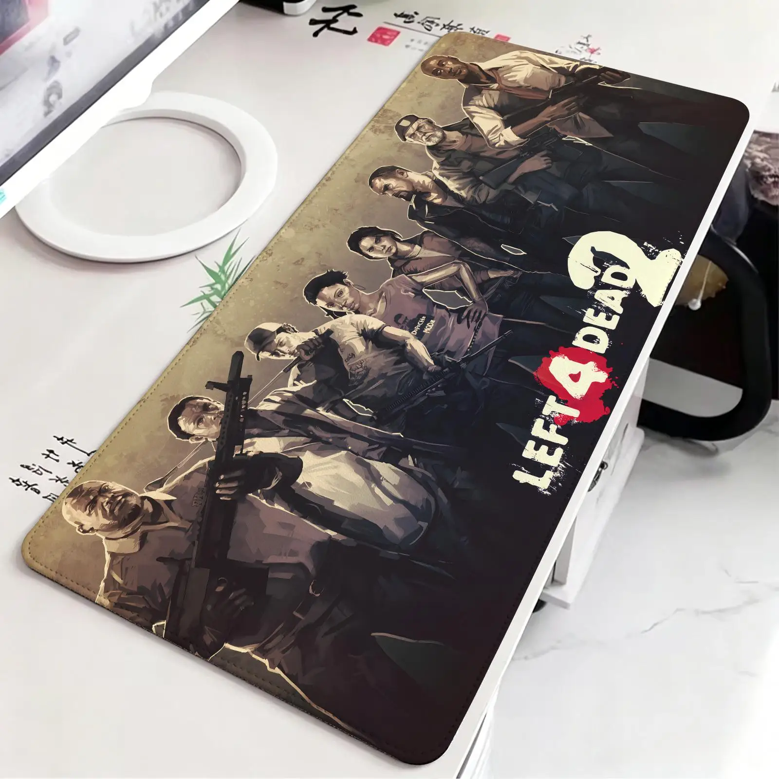 Mouse Pad Esports gaming mouse pad, stitched edge computer desk mat,anime style desktop mouse mat Left 4 Dead 2
