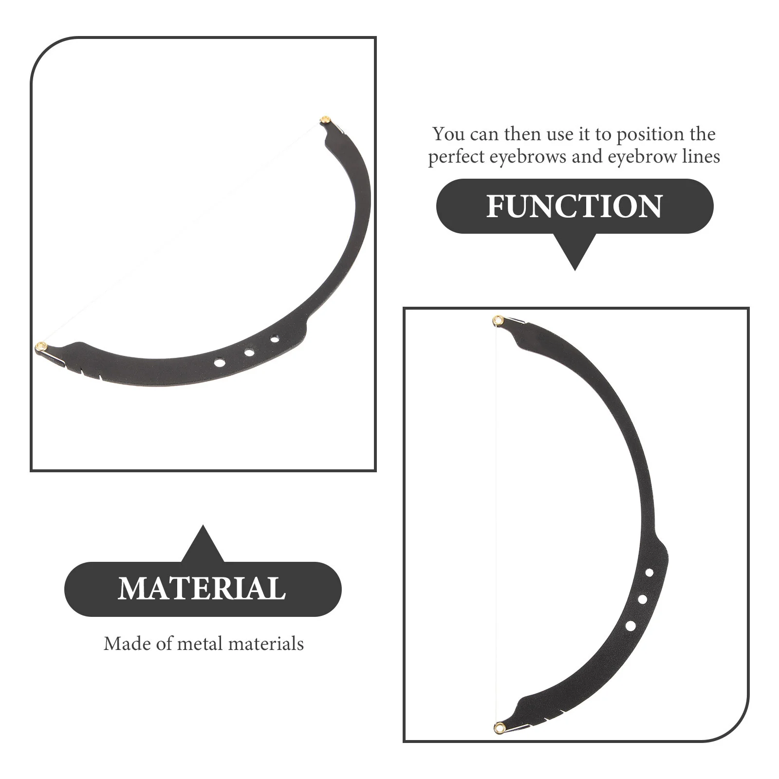 1Set Augenbraue Positionierung Lineal Bogen Form Augenbraue Mess Werkzeug für Make-Up Microblading Tattoo Mapping Kit Leichte Shaper