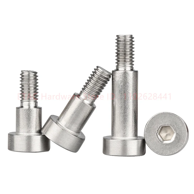 ISO7379 M2 - M10 304 Stainless Steel Hexagon Socket Shoulder Screw Cup Cap Head Bearing Screw Stuff Bolt Allen Plug Screw