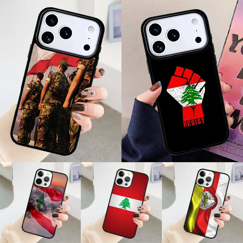 Phone Cases Lebanon - غطاء هاتف بتصميم علم لبنان لآيفون
