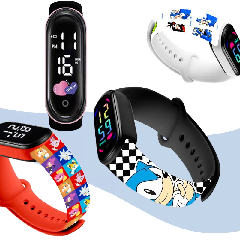 Kids LED Watch Touch Control Digital Watch Silicone Strap Waterproof Sport Wristwatch for Boys Girls Children Gift view 4