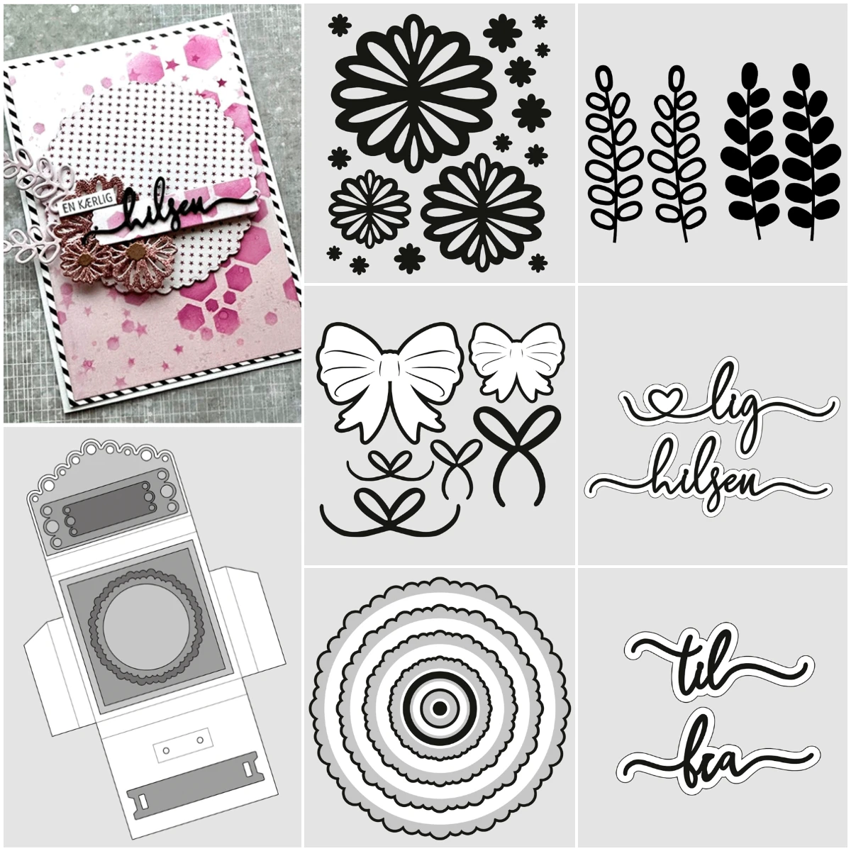

Warm Regards with Shadow Metal Craft Cutting Dies Diy Scrapbook Paper Diary Decoration Card Handmade Embossing New 2026