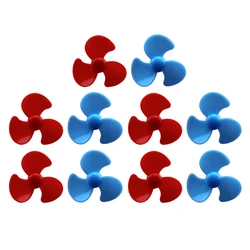 10 Pcs Micro DC Motor 2mm shaft propeller with 3 Vanes 50mm 30mm Fan Shape for Fan Leaves Ship Model RC Boat DIY Airplane Scienc