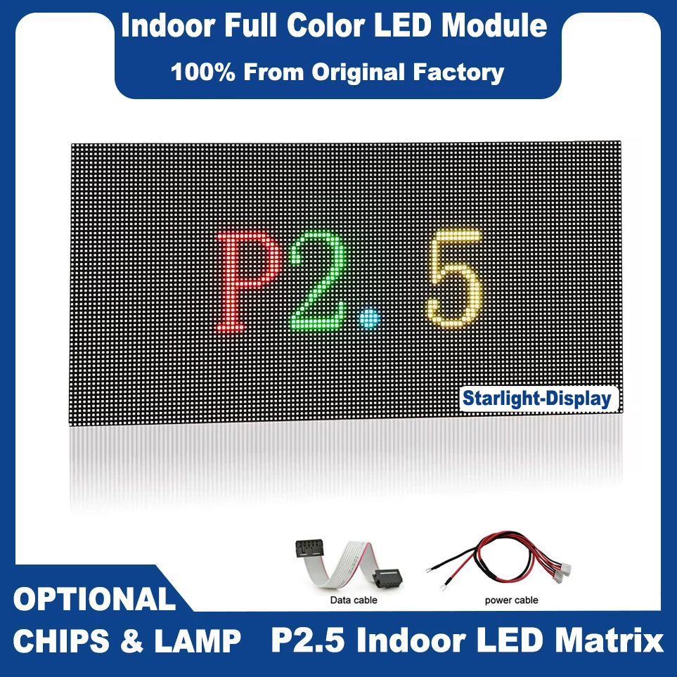 

Small Pitch 2mm P2 Indoor SMD RGB 1/32 Scan 256x128mm 128x64pixels Full Color Video LED Screen Module