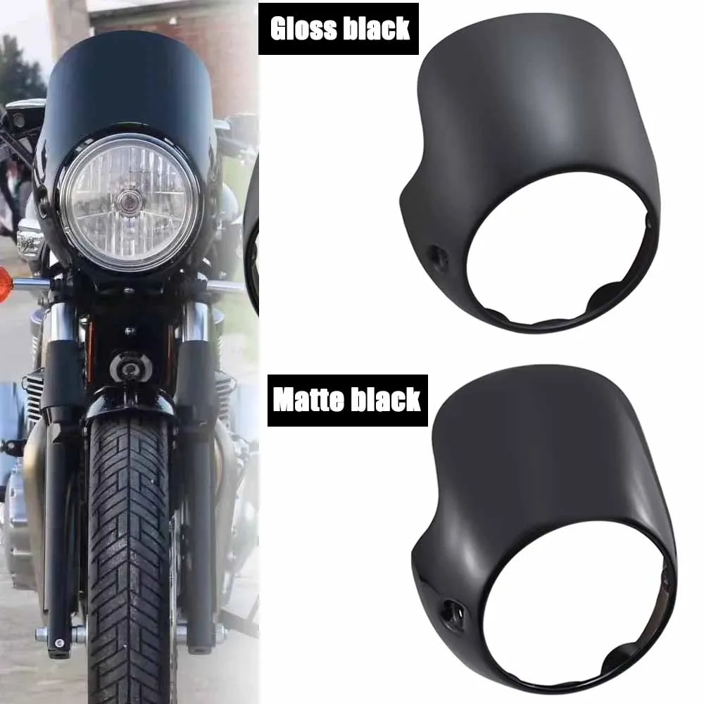

Защитный кожух фары для мотоциклов Cafe Racer, ветровое стекло для Triumph Bonneville T100 T12 Thunderbird Sport, для Honda CB150 R, Ducati Monster