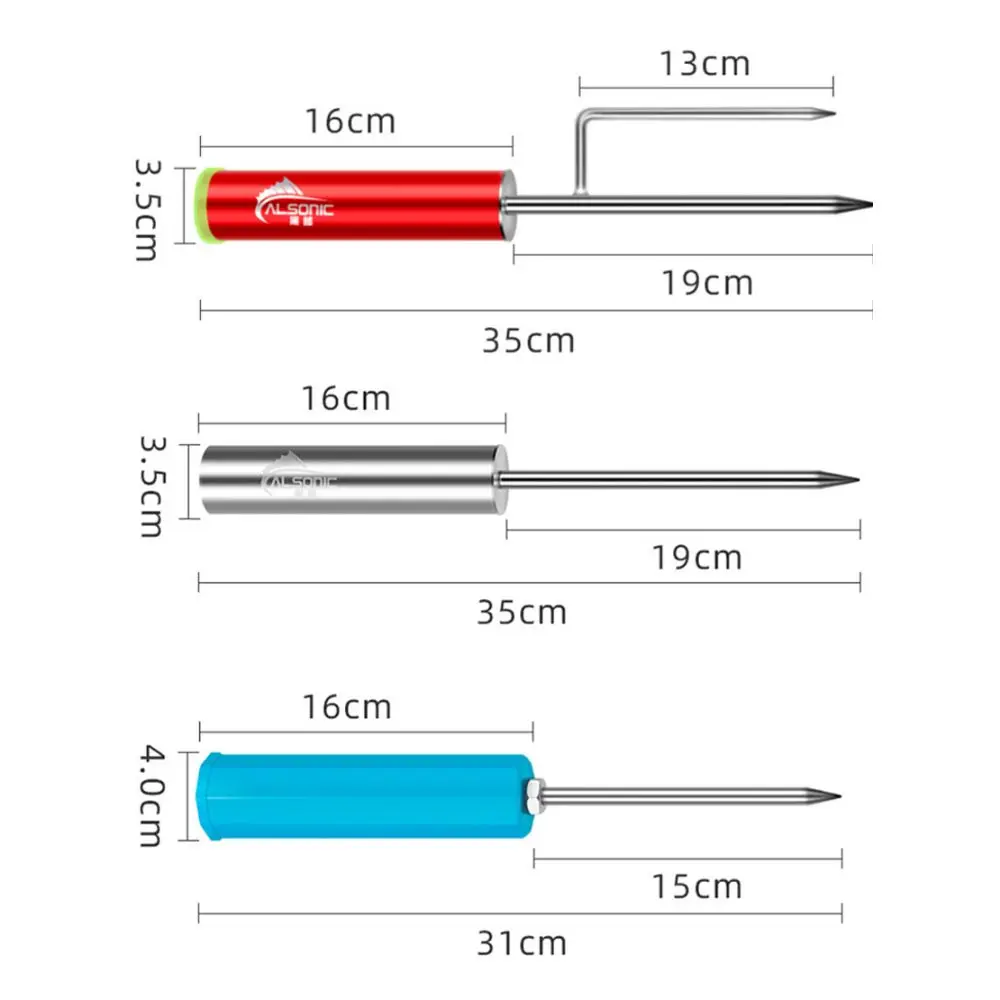 Supporto per canna da pesca in metallo inserimento a terra staffa per canna da mare Non deformata presa per canna da pesca leggera portatile pesca in mare