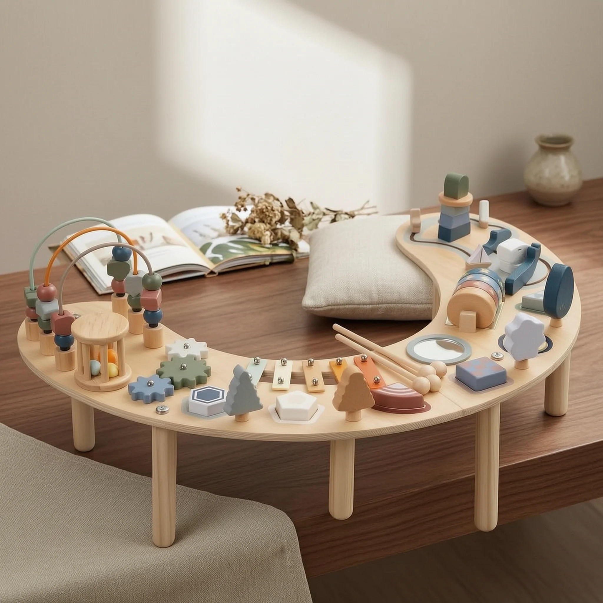 moon-shaped-activity-table-fine-motor-skills-wooden-activity-table-tabletop-sensory-for-children