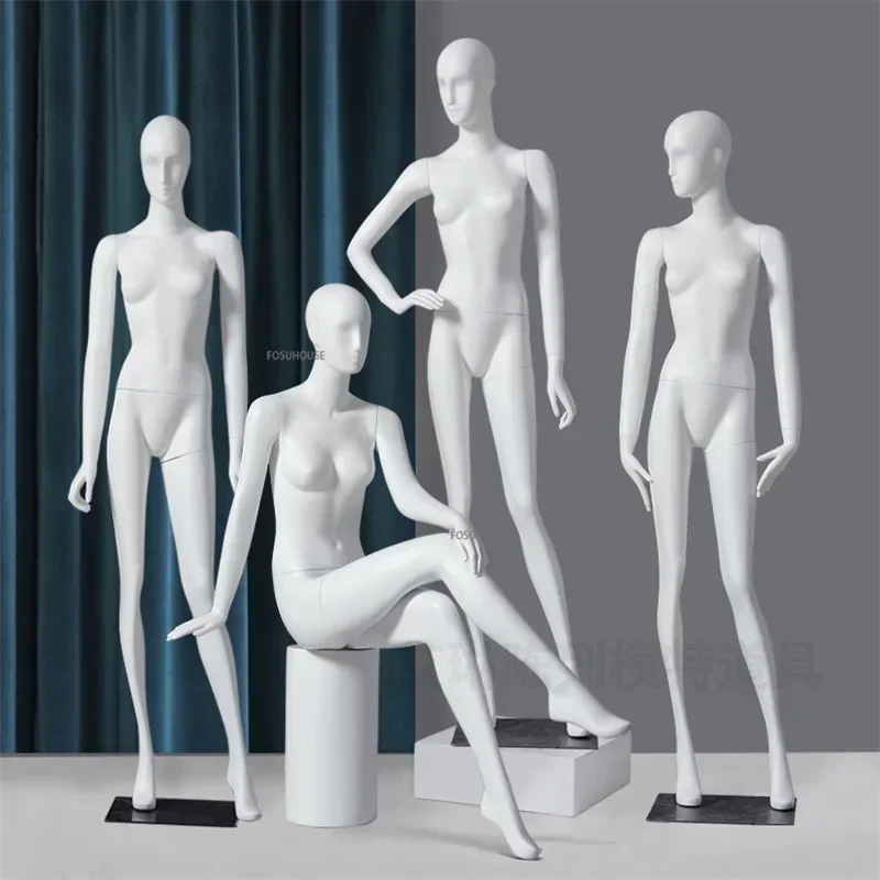 Women's Clothing Store Window Display clothing Stand Female Mannequin Props for Clothing Display Full-Body Dummy model Stand X