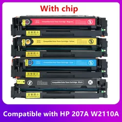 HPプリンター用インクカートリッジ,HP m283fdw用,206a 207a用,Laserjet M283fdn mfp m255dw/nw,w2110a w2210a,チップが含まれています