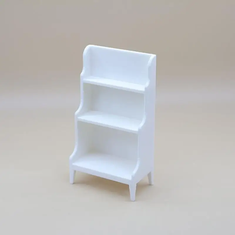 ชั้นวางของตุ๊กตา 1 ชิ้น รุ่น 1/12 แบบจำลองขนาดเล็ก ชั้นวางของ 3 ชั้น เฟอร์นิเจอร์ตกแต่งฉากจิ๋ว อุปกรณ์ประกอบฉากสำหรับการสร้างฉาก