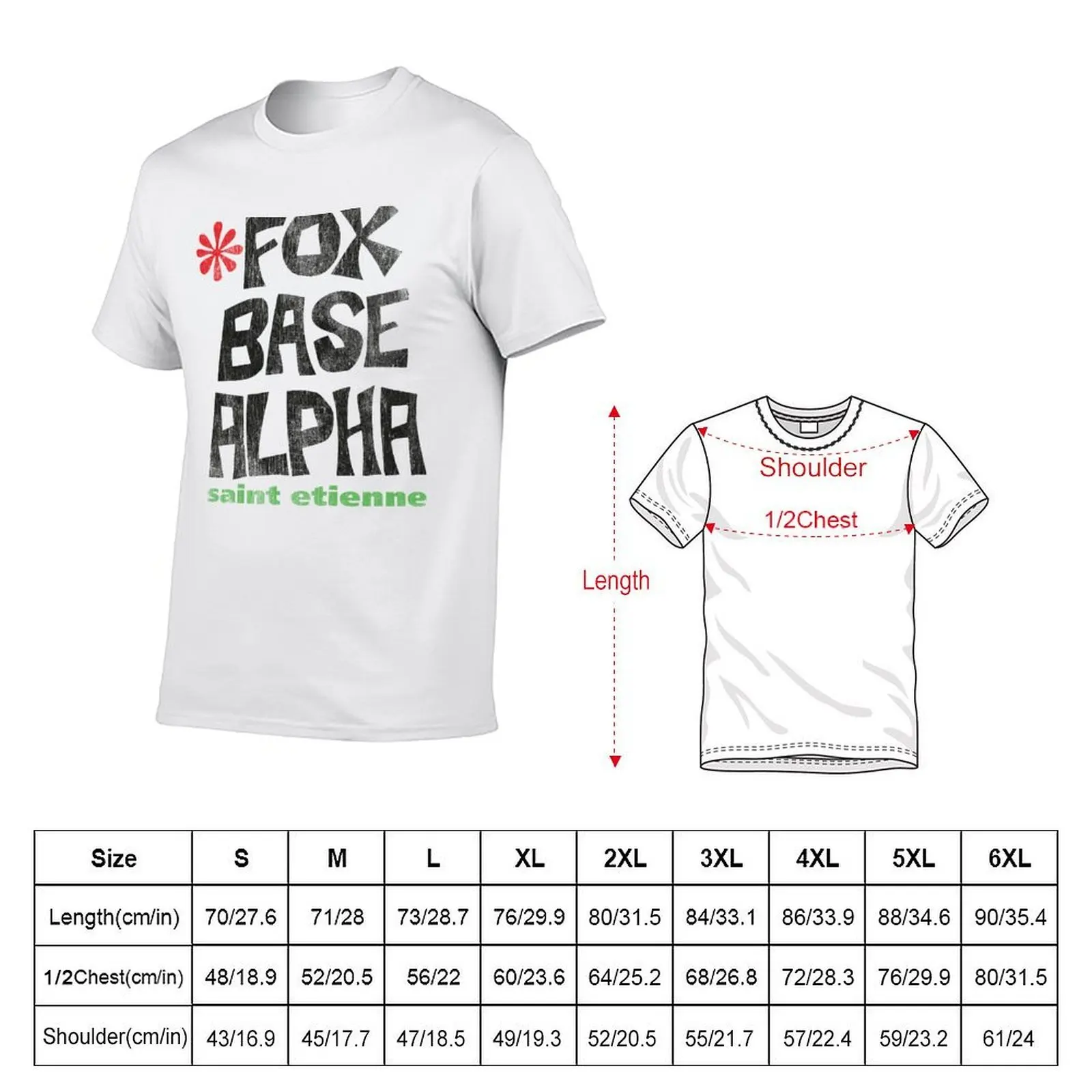 Saint Etienne: Fox Base Alpha T-Shirt graphics summer shirt t shirts for men cotton
