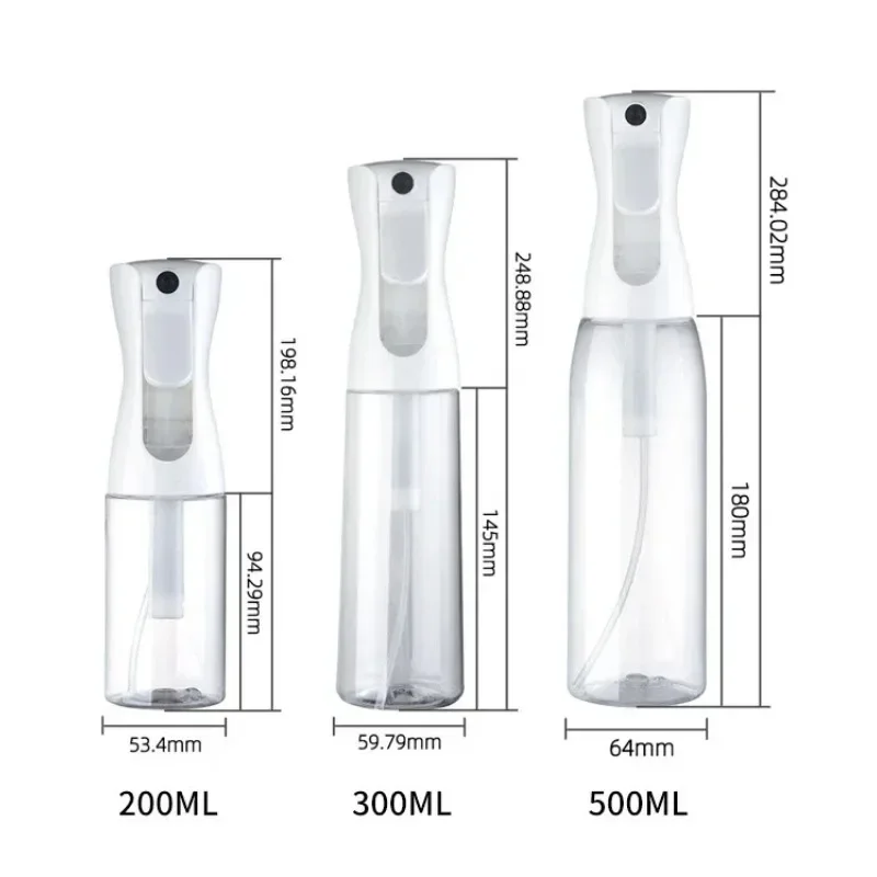 200/300/500ml High Pressure Spray Bottles Refillable Bottles Continuous Mist Watering Can Automatic Salon Barber Water Sprayer