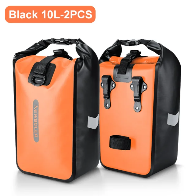 NEWBOLER 10L 20L Waterdichte Fiets Voorvork Tas Quick Release Fiets Achterbank Kofferbak Tas Fietstas Fietsaccessoires